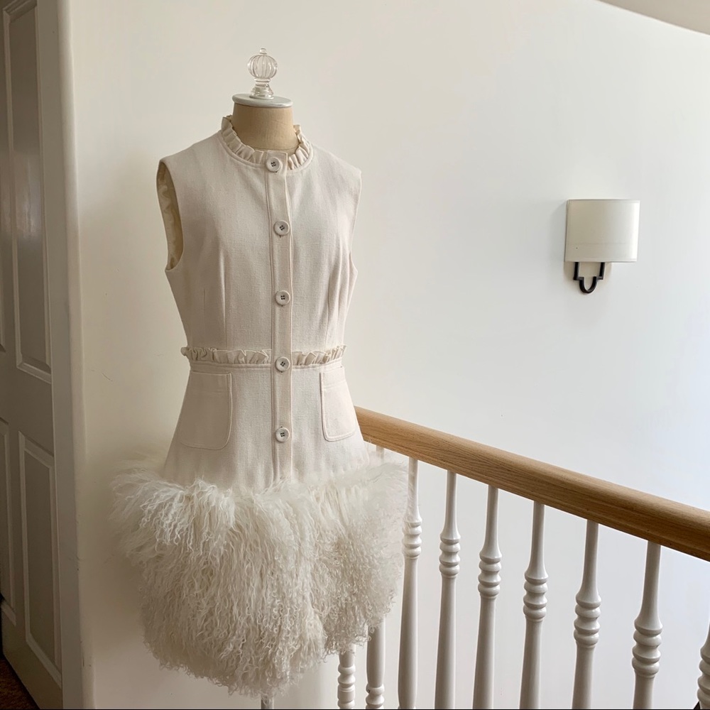 Vintage Vest with Fur